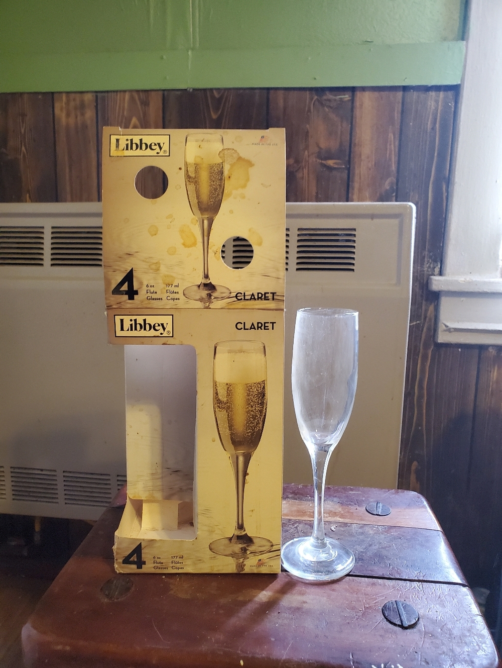 Libbey Clear Glass Claret Flute - Transparent
